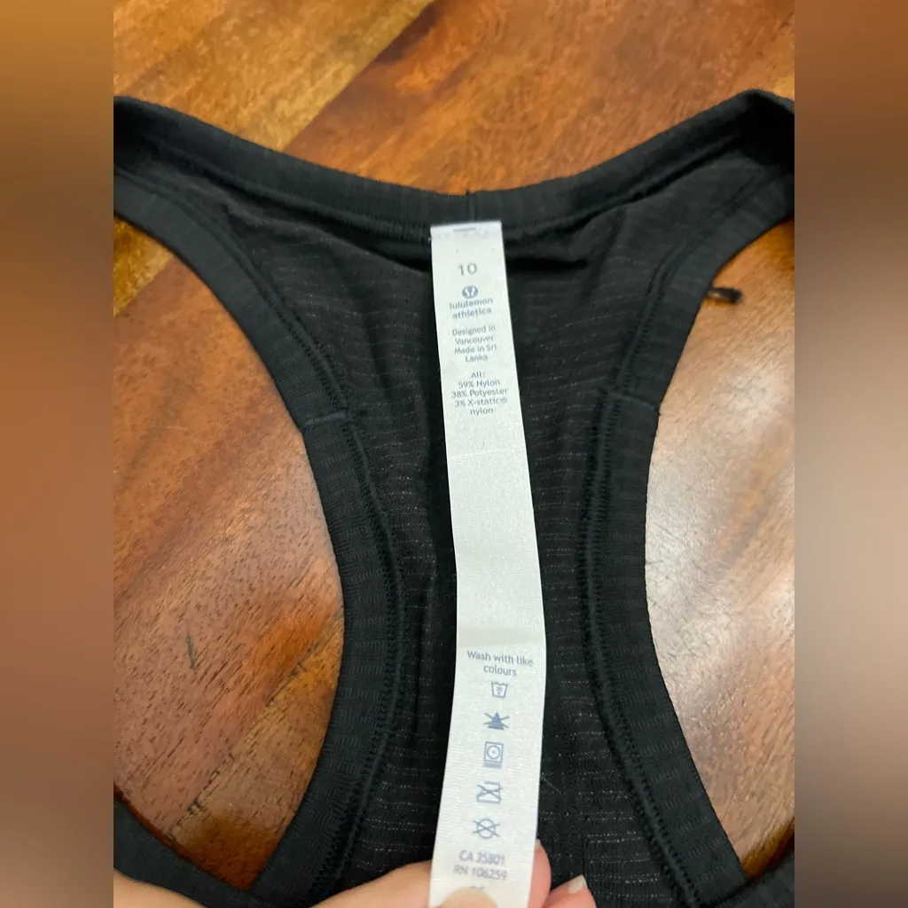 Lululemon Swiftly Tech Racerback Tank – Black | Size 10 - Image 3