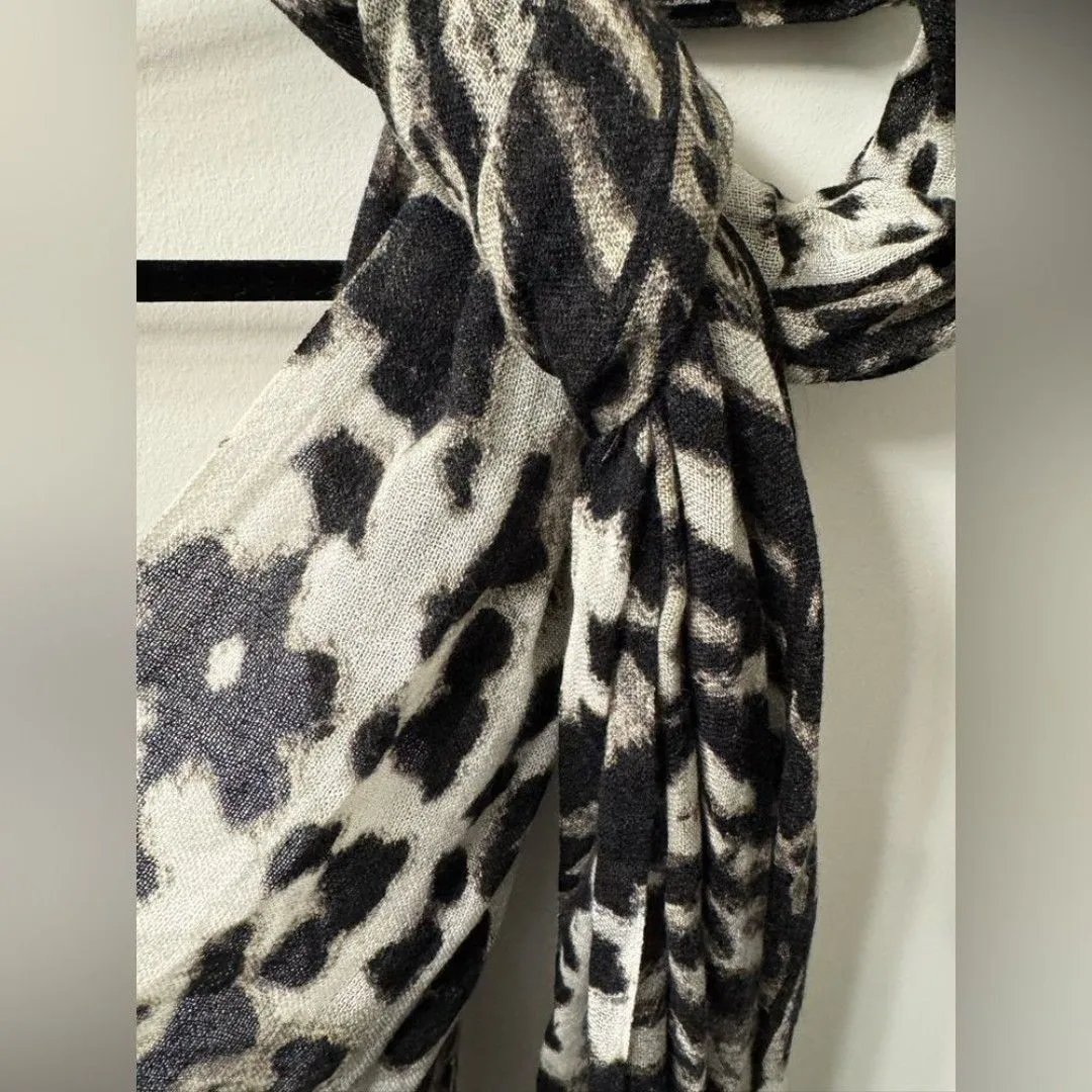 Animal print scarf Black - Image 2