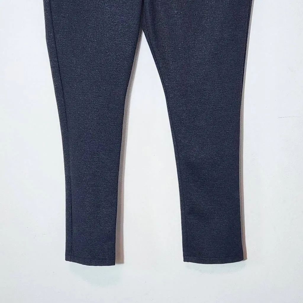 DKNY Black Pull-on Stretch Pants Size XL Gray and Black Diamond Ankle Pants - Image 4