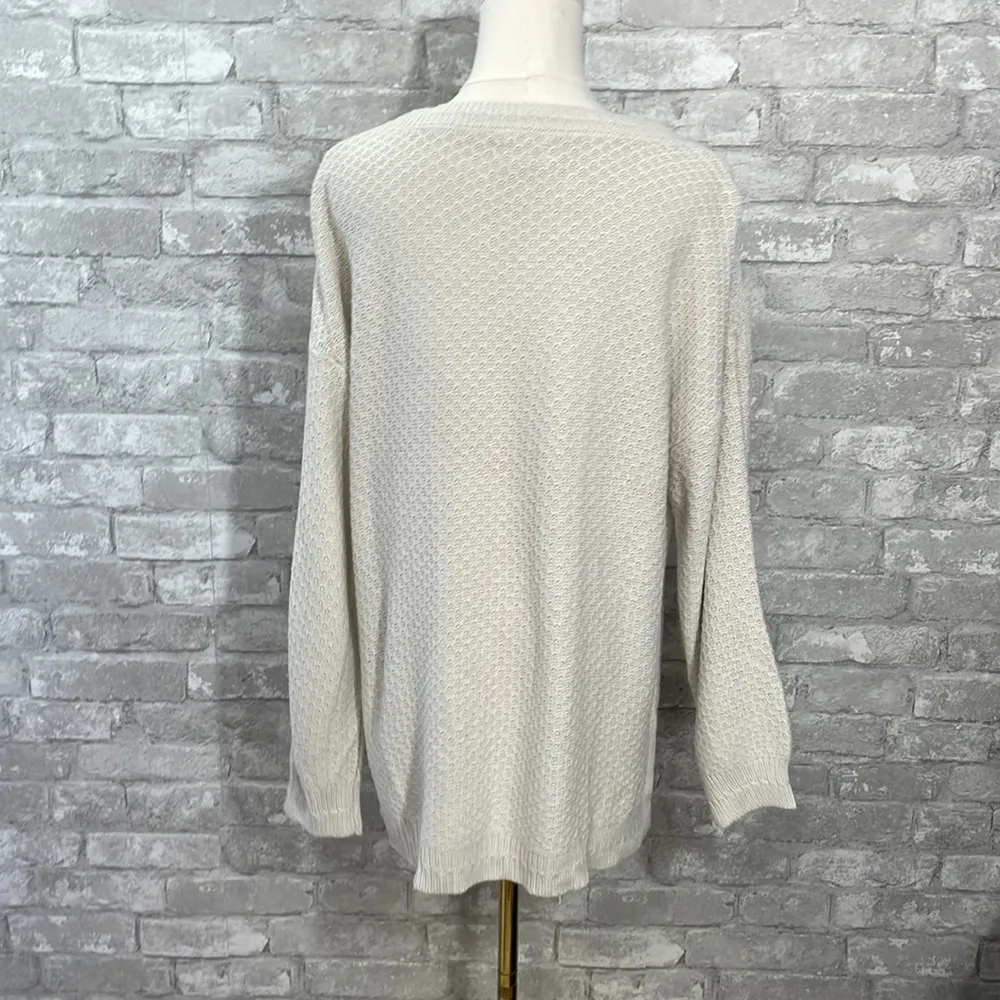 Fat Face Ellie Natural Crew Jumper Ivory Sweater - Image 5