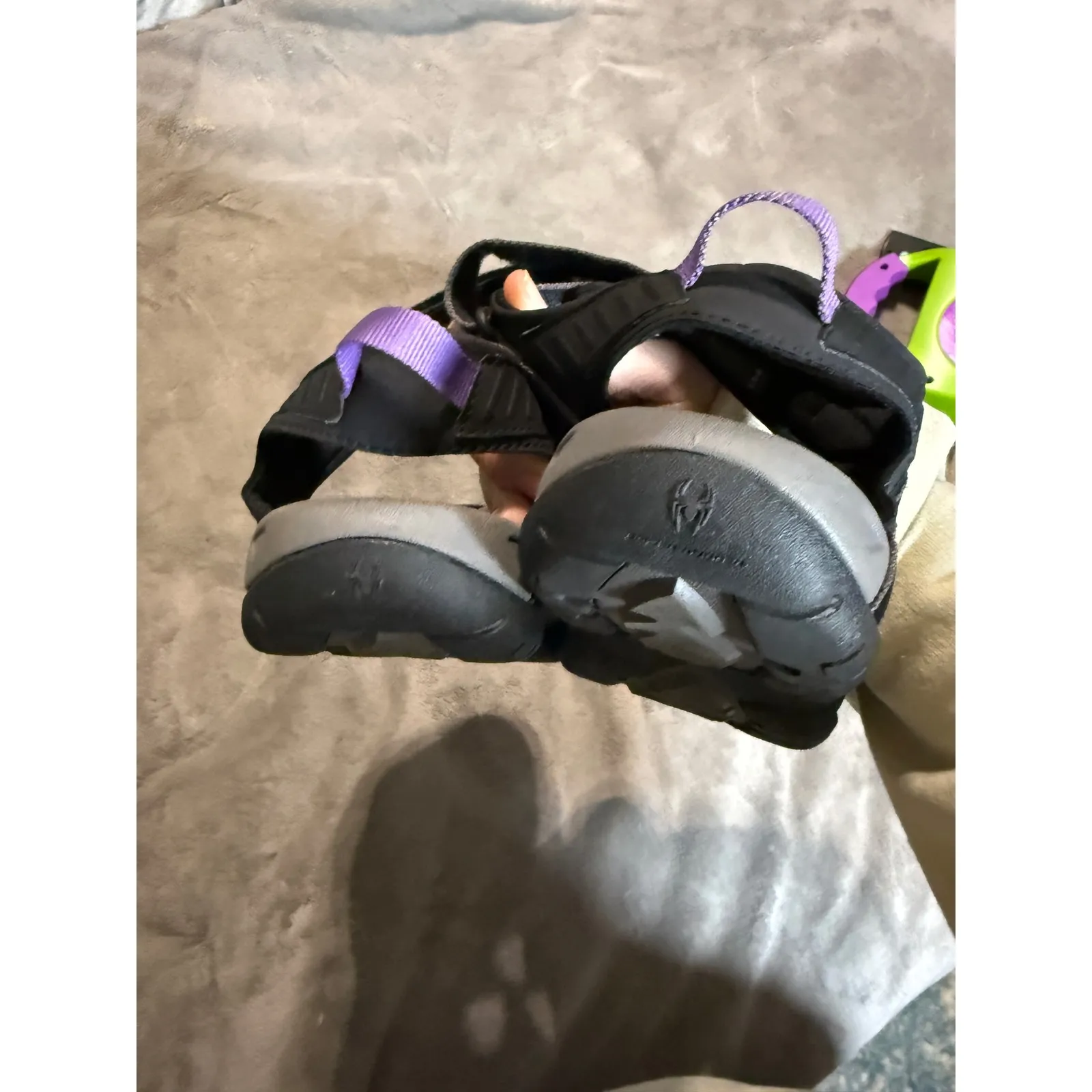 Teva Tirra Black Grey Purple Sandals
Womens Size 9 US Cross Strap Trail Trekking - Image 5