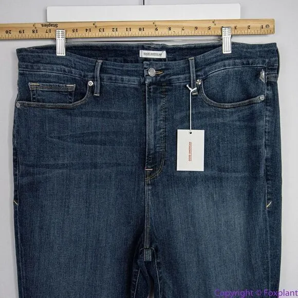 NEW Good American GOOD LEGS SKINNY JEANS, GAGL899Blue004‎ - Image 5