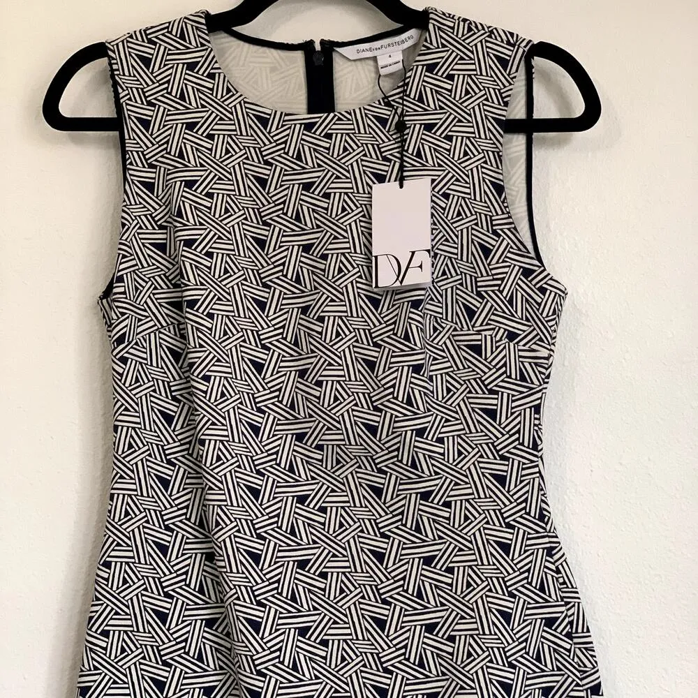 NWT Diane von Furstenberg DVF Regenna Geometric Dress - Image 5