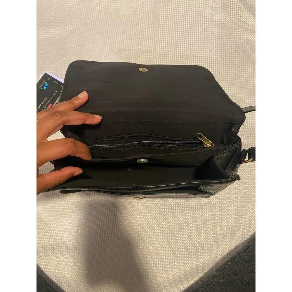 Relic  Black Faux Leather Crossbody Bag - Image 4