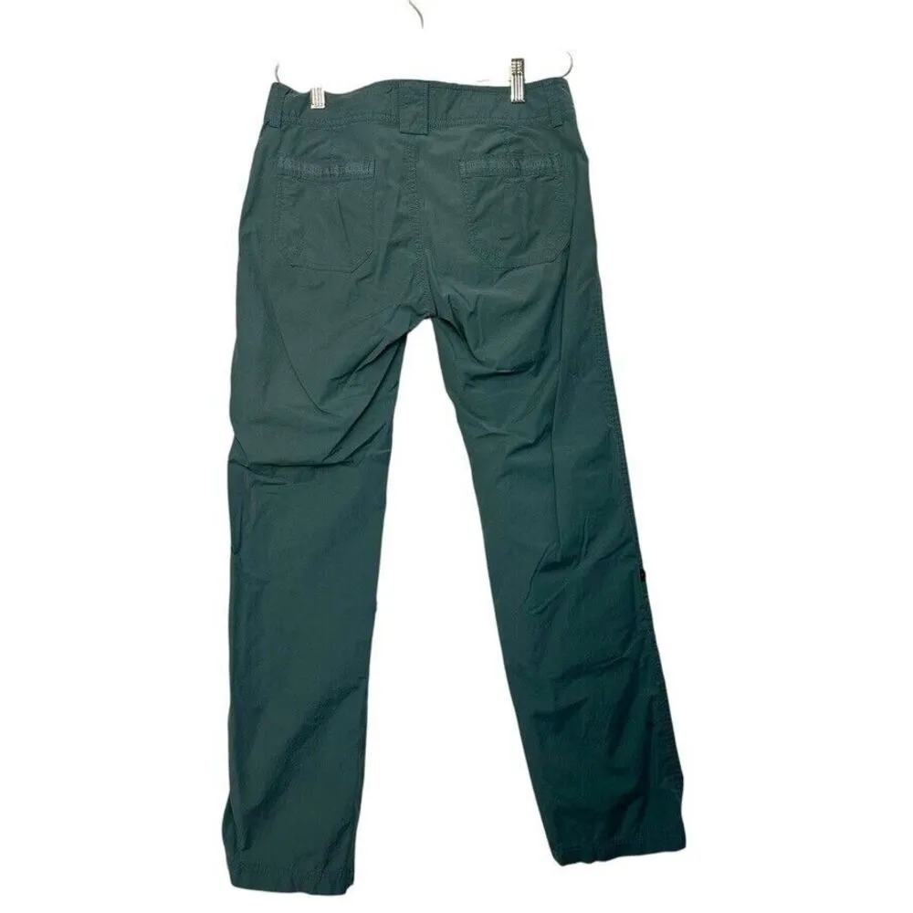 Marmot Utility Roll-Up Pant Women 4 Green Hiking Stretch Outdoor Quik Dry - Image 2