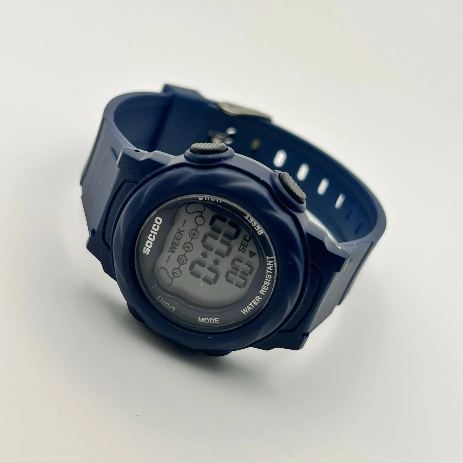 SOCICO Black Tone WR St. Steel 35mm Women’s Digital Watch Working New Battery - Image 5