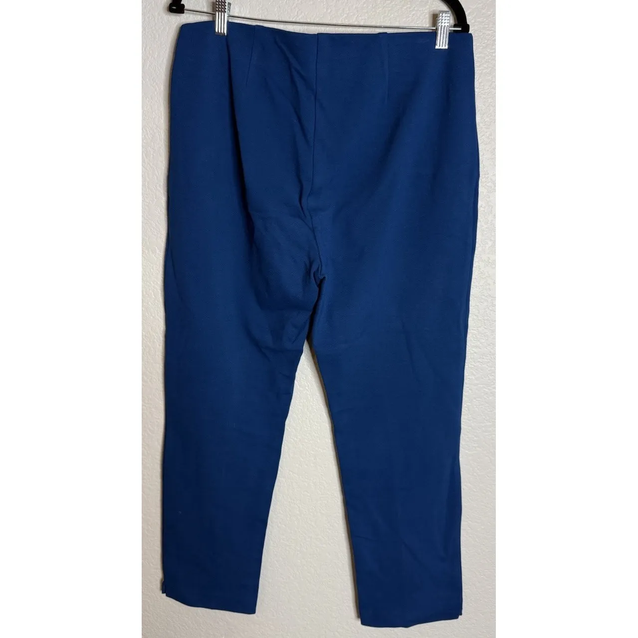 Chicos Womens 2 US Large Ankle Pants Blue Pull On Preppy Career Travel Going Out - Image 2