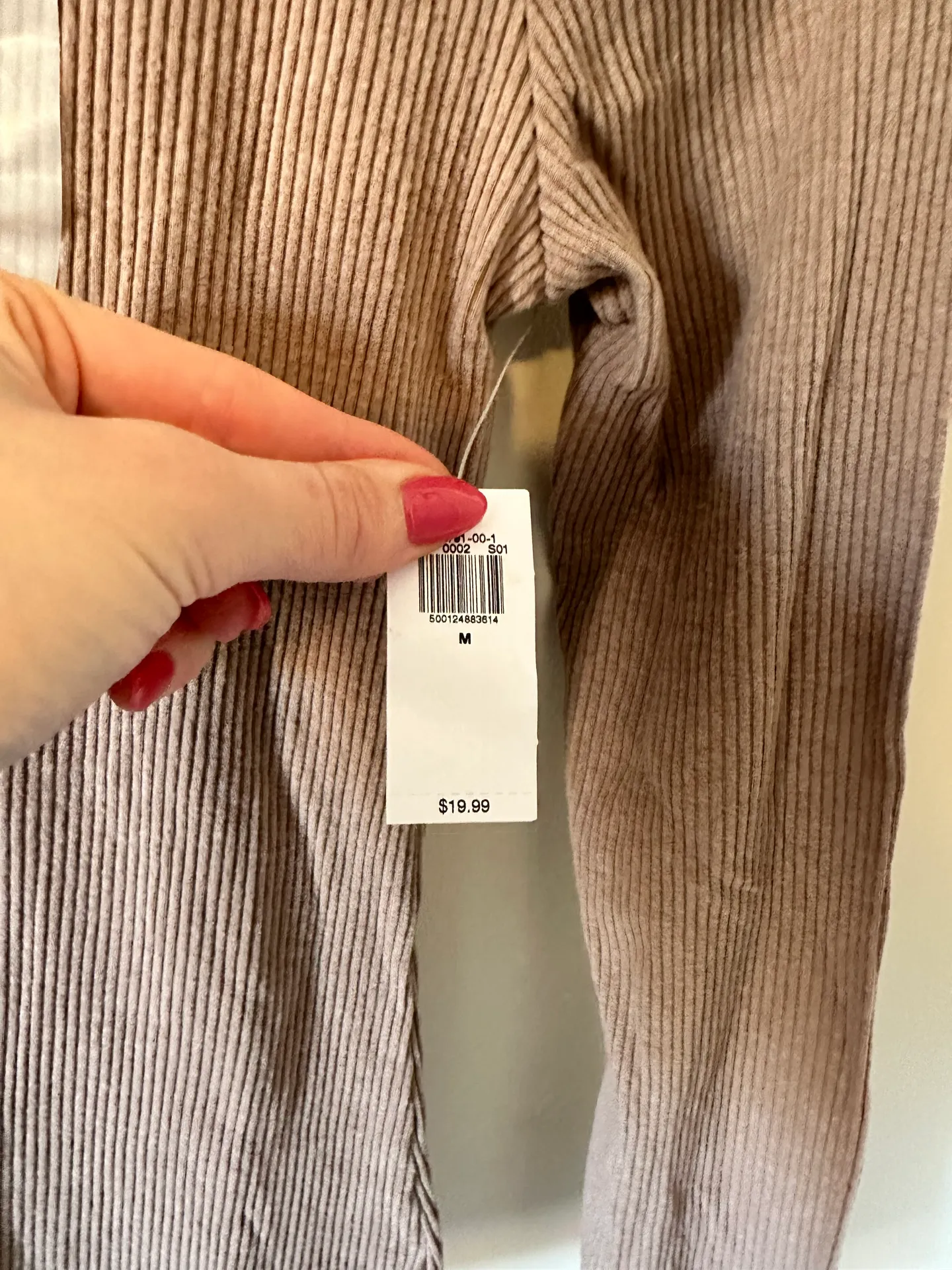 Plush Ribbed Tee Shirt - Image 3