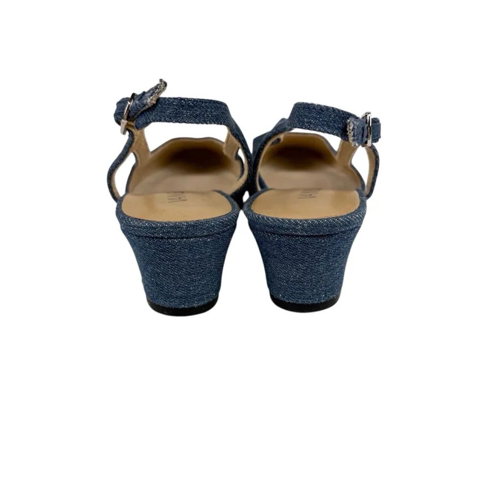 Vaneli Aliz Slingback Heel Blue Denim Cap Toe Size 9 - Image 5