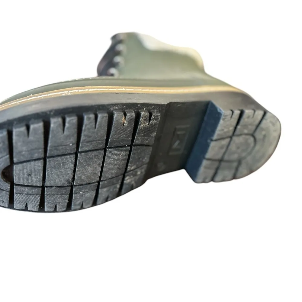 Marc Fisher LTD Women's‎ Green Ankle Snow Boots Fur Trim Lace - Image 12