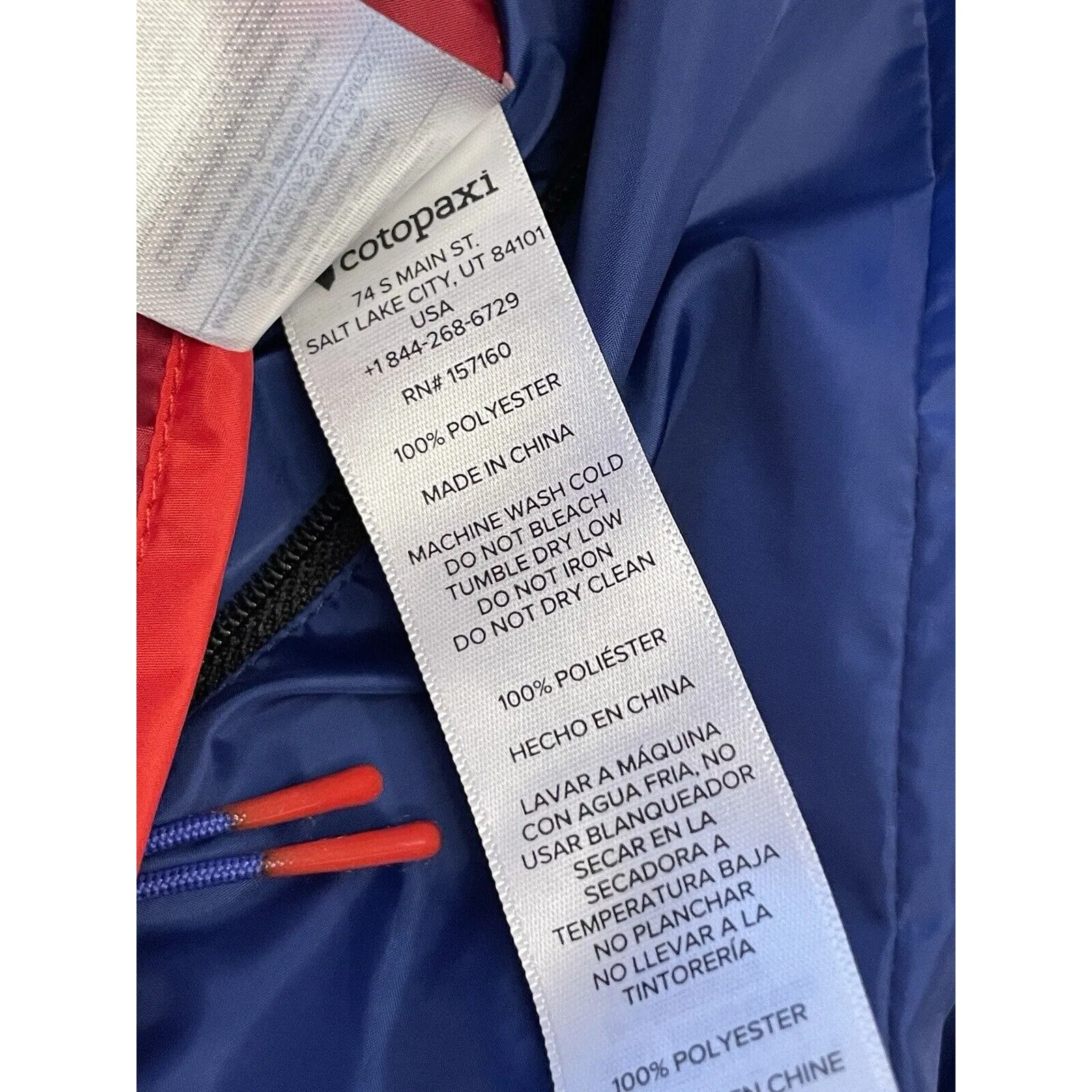 Cotopaxi Teca Calido Hooded Vest Women Size‎ XS Red Hot Sun Reversible Zip NWT - Image 10