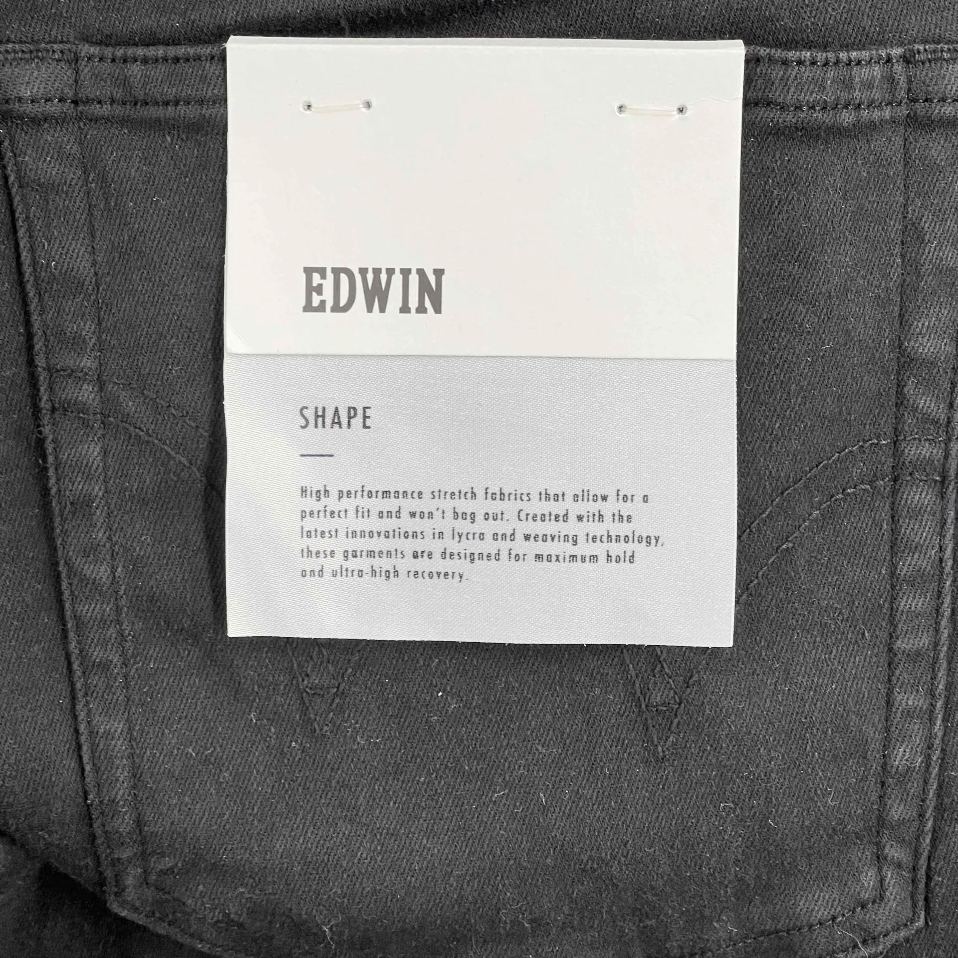 Edwin Pixie Skinny‎ Jeans Black Mid Rise Stretch Womens 28 New - Image 5