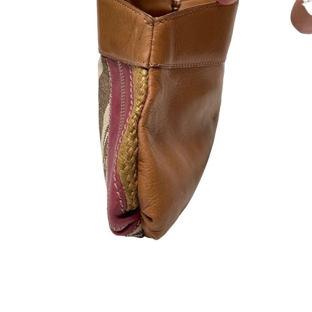 Fossil Retro Y2K leather diagonal patchwork magnetic closure clutch handbag ￼ - Image 5