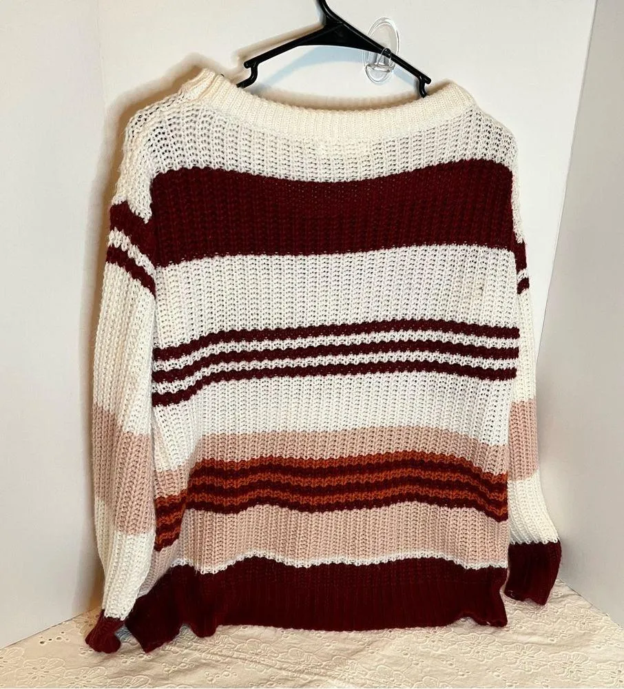 Striped Knit Sweater - Image 3