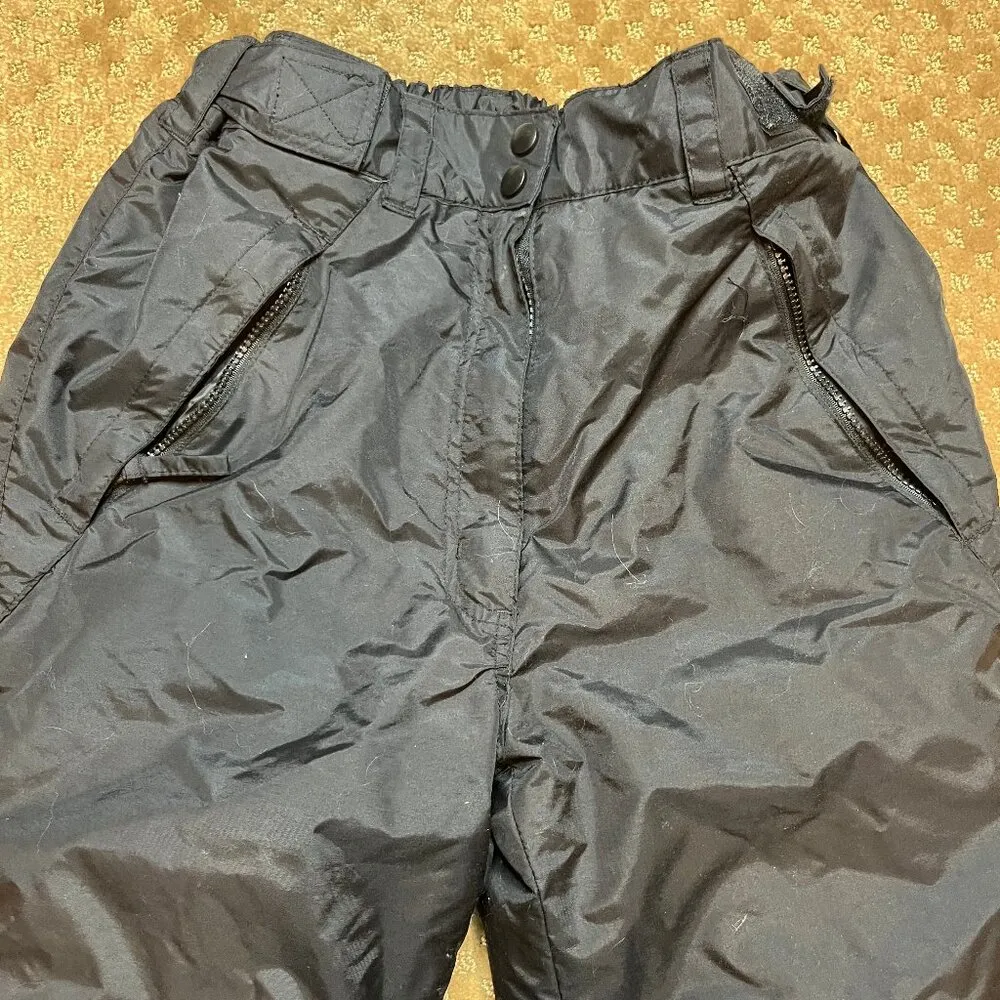 Ski Gear Black Womens Snow Pants SZ S Zip Pocket Ski Sledding Snowboard Winter - Image 5