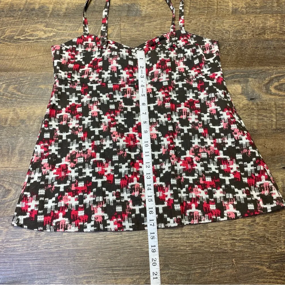 CLEARANCE Patagonia Tank Top Hemp/ Cotton Women's 12 Brown Pink White - Image 7