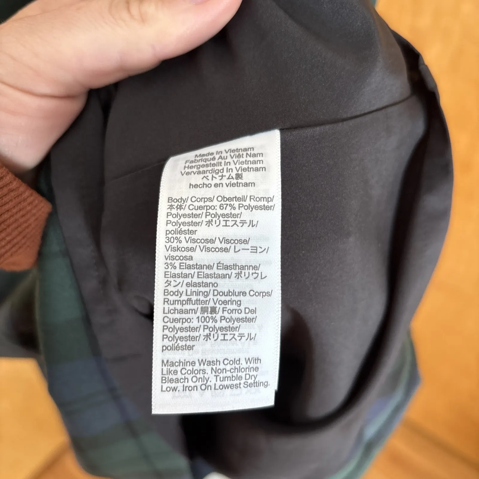 2024 J Crew Black Watch Dress Size 4P‎ Sleeveless V-Neck Shift Above Knee CD302 - Image 5