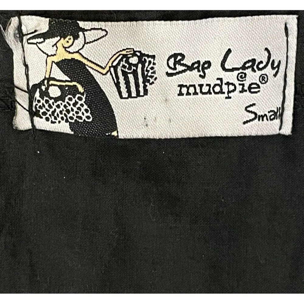 Mud Pie Bag Lady Swim Cover Up Womens S Used Black - Image 6