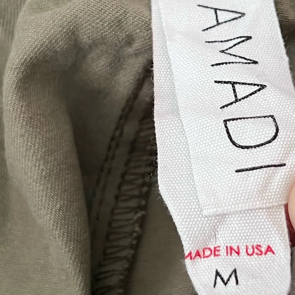 Anthropologie Amadi Floral Camouflage Preppy Punk Pants | Olive Green | Medium - Image 9