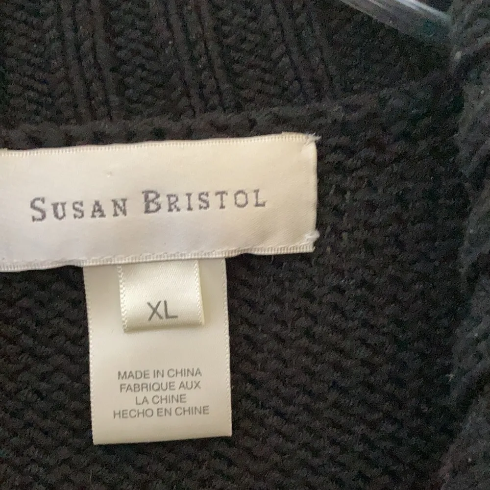 FINAL MARKDOWN Susan Bristol zip front cardigan xl - Image 3