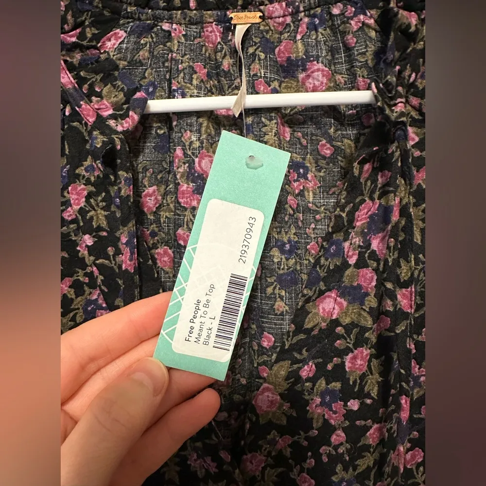 NWT Free People Meant To Be Blouse Size L - Image 7