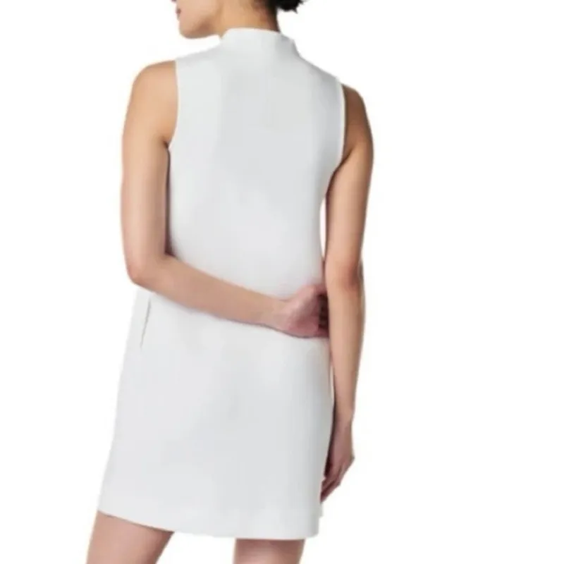 New nwt spanx air essentials sleeveless mini dress in powder size medium - Image 2