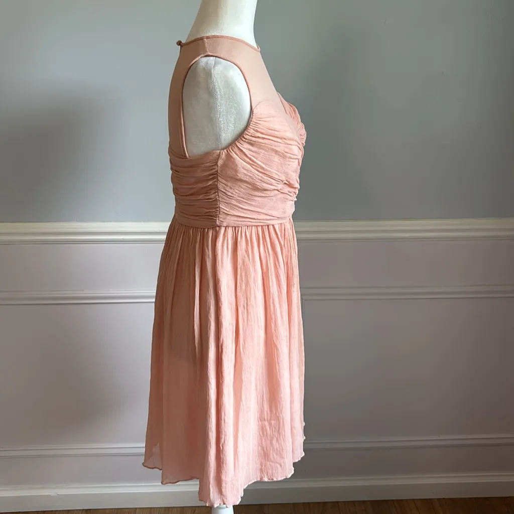 J. Crew  Clara Dress Silk Chiffon Dress Sz 8 Petite Romantic Balletcore Silk - Image 5