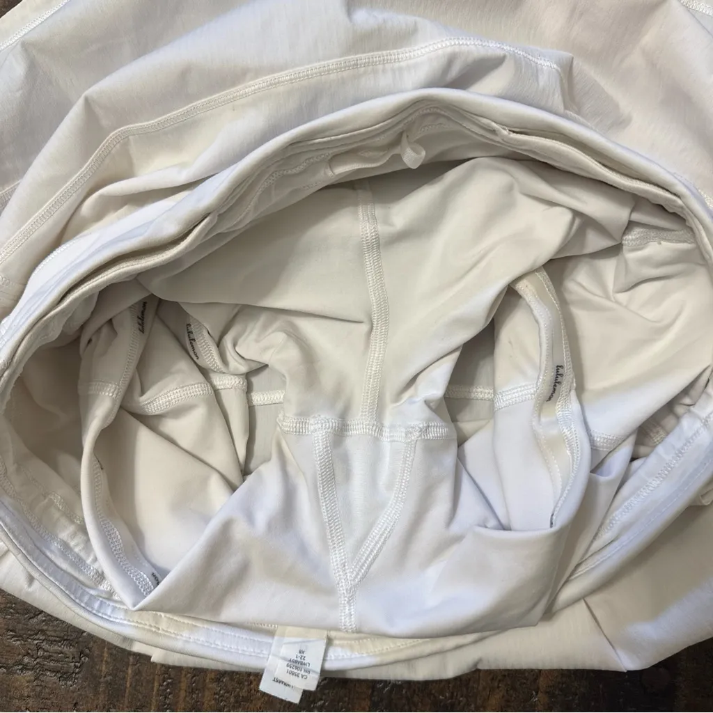 Lululemon White Pace Rival Skirt Size 6 Tall - Image 4