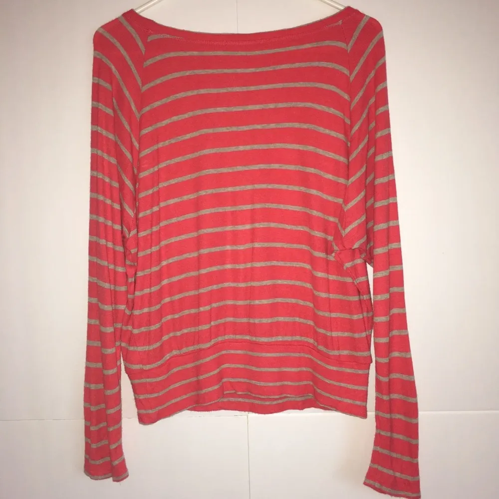 Bordeaux Striped Long Sleeve Knit Top - Image 3