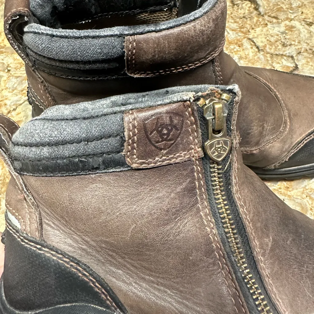 Ariat Brown and Black Ankle Boots - Image 4