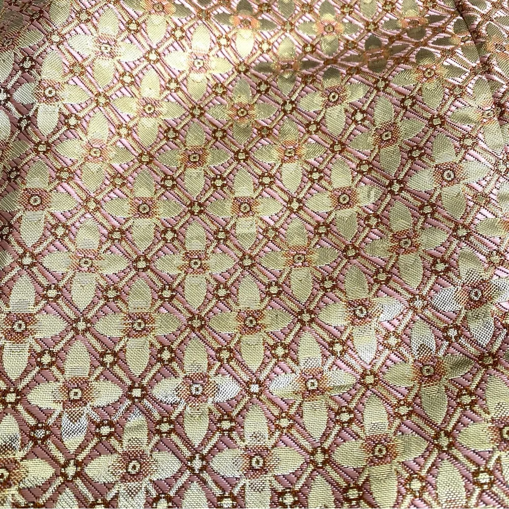 SHEIN Curve two piece metallic gold & pink 2 piece skirt & top set Sz 2X - Image 5