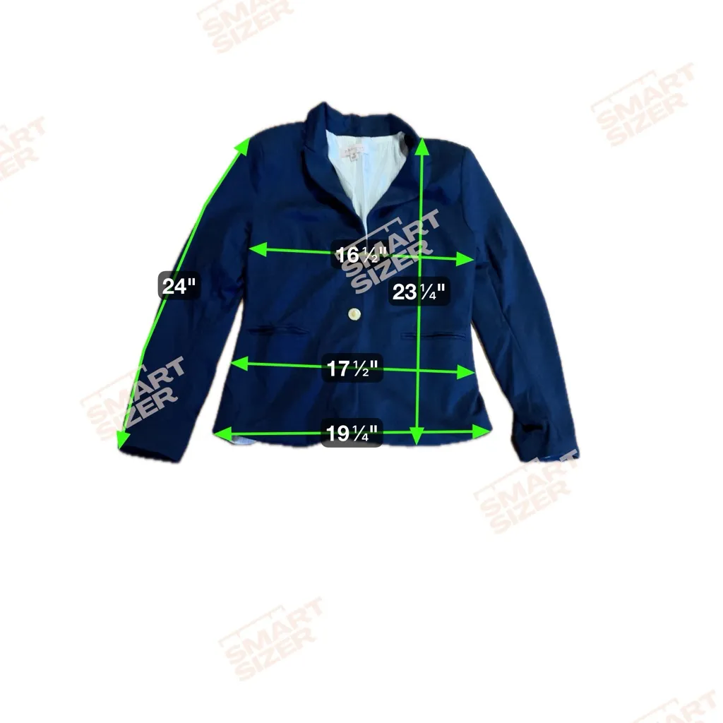 Philosophy Republic Clothing Women’s Blazer Size 10 Navy Rayon Nylon Stretch Lin - Image 4