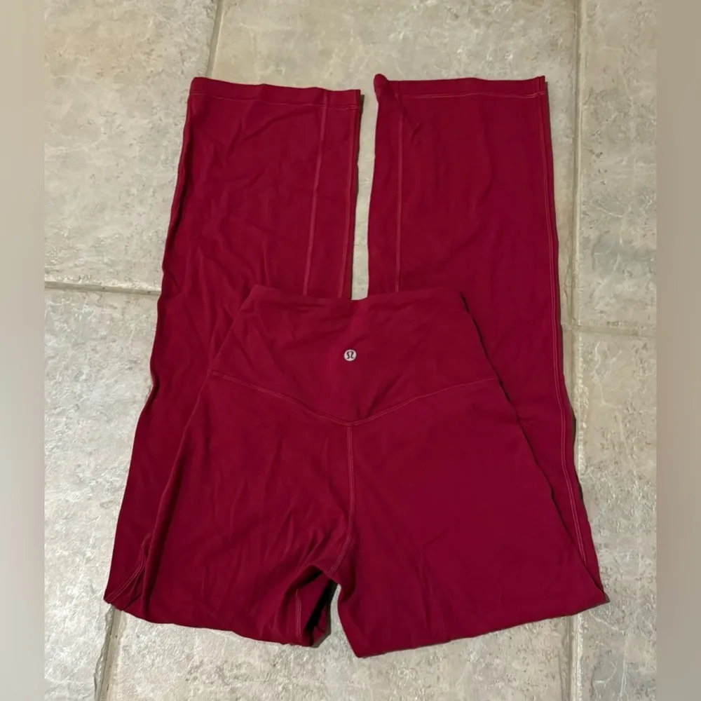 Lululemon Align High-Rise Wide Leg Pant 31” Pomegranate Red Sz 2 Yoga Pants - Image 7