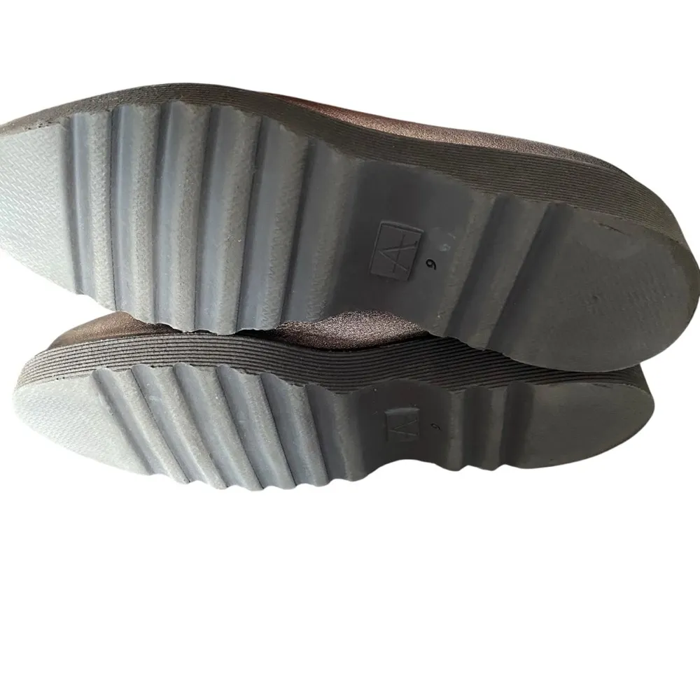 Aquatalia Kelsey Weatherproof Leather Bronze Slip On Loafer Shoes size 9 - Image 11