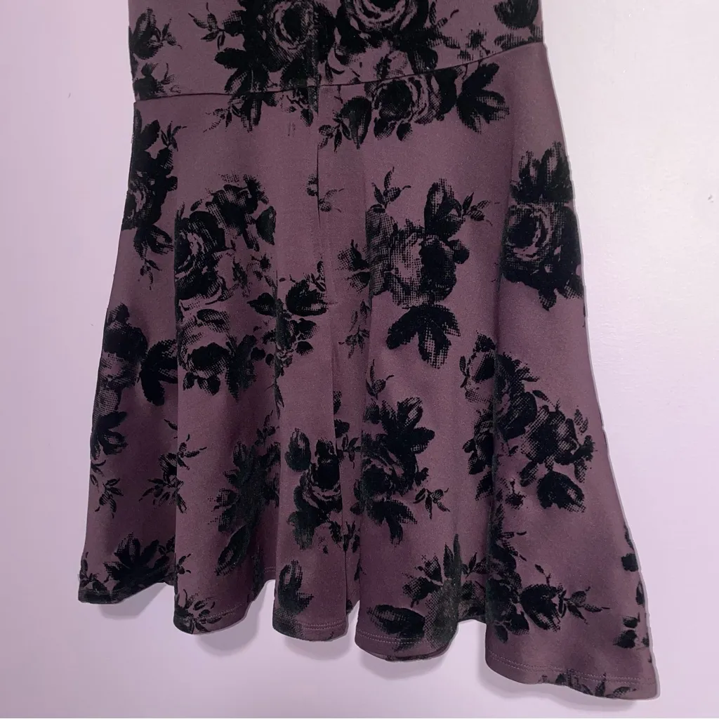 Trixxi Cocktail Dress Women Size S Burnout Velvet Mesh Whimsigoth Fairy Grunge - Image 7