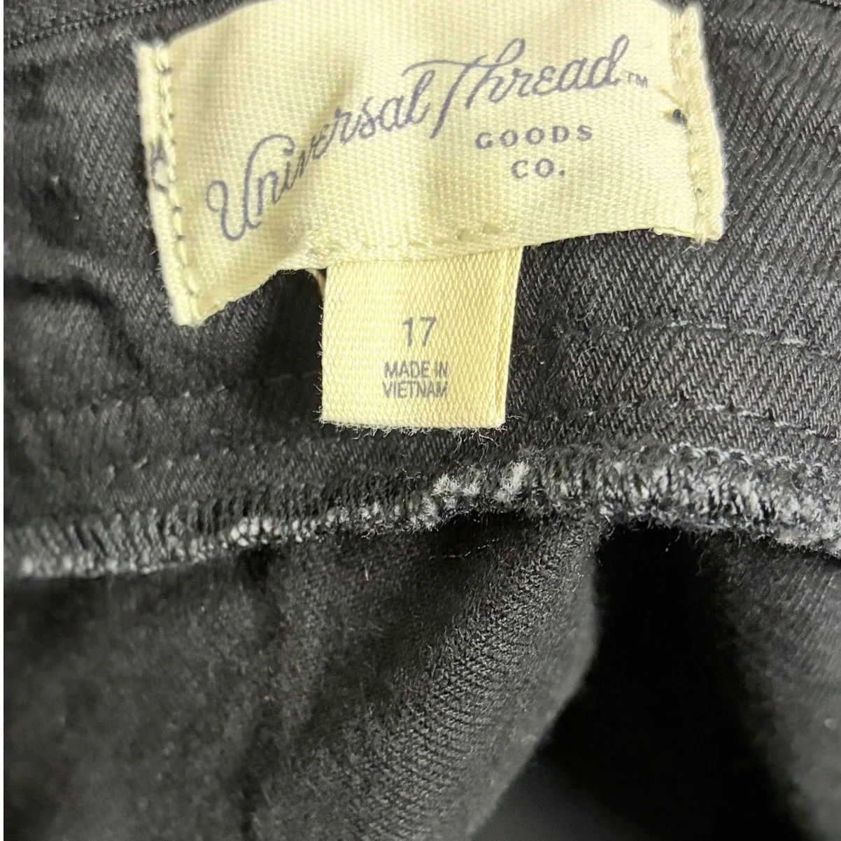 Universal Thread Black Denim Button Halter Romper size 17 - Image 6