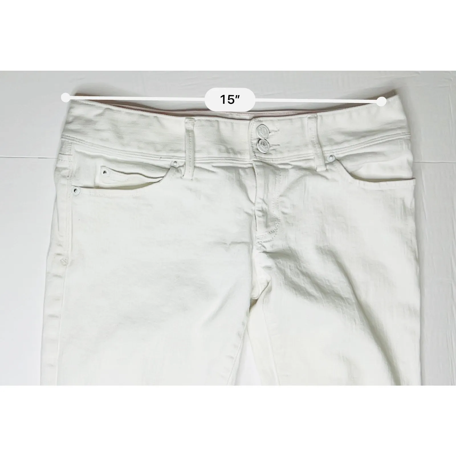 Lilly Pulitzer Worth Straight Cropped Capri‎ Denim Jeans 6 White Cottagecore - Image 5
