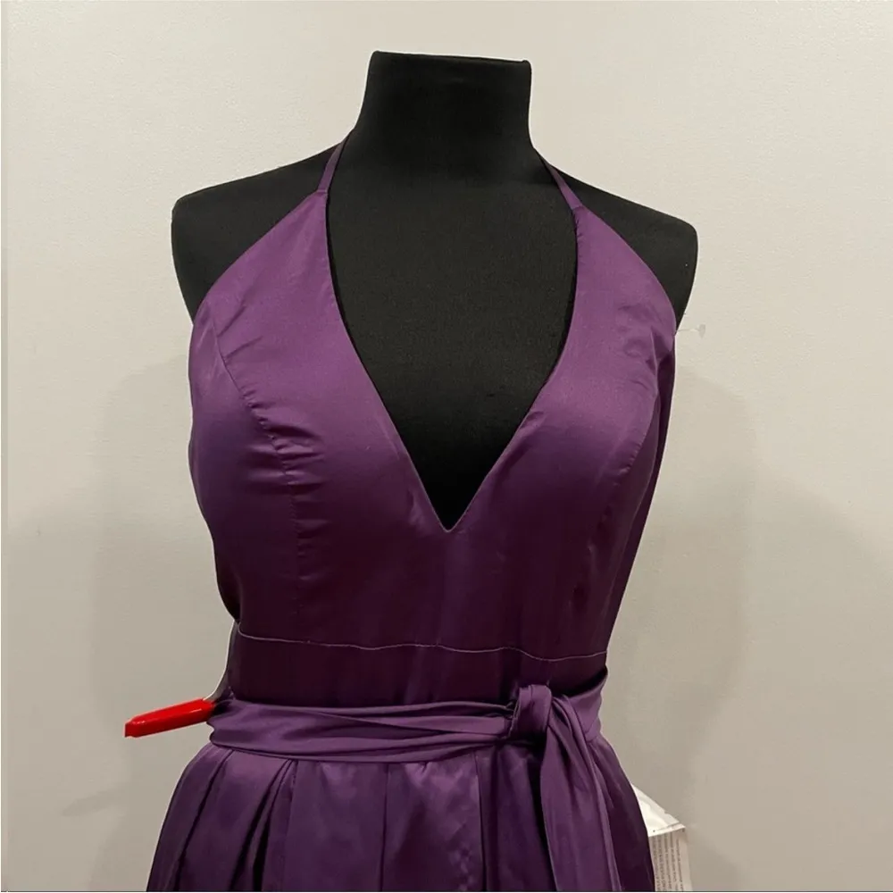 Mac Duggal  26539 Eggplant Halterneck Gown 6 - Image 7