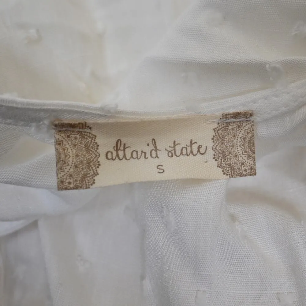 Altar'd State Womens S White V-Neck Summer Dress - Image 7