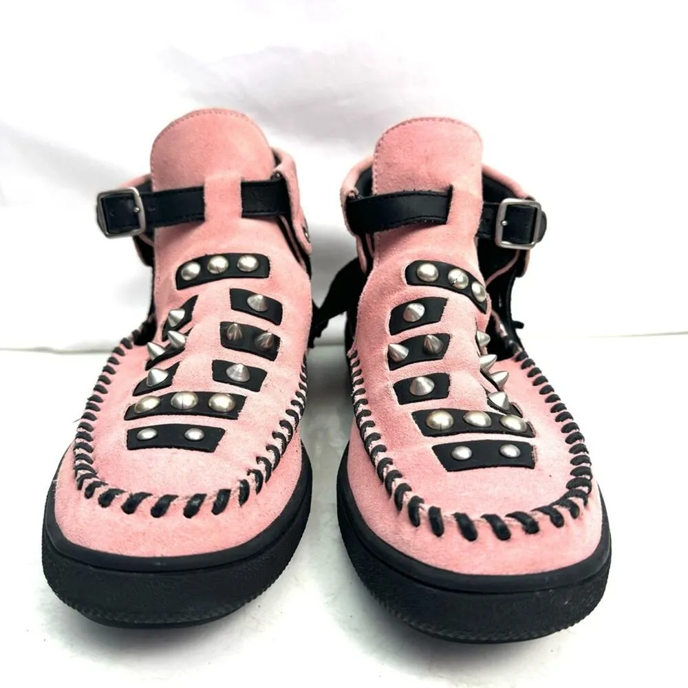 Coach Roccasin Pink Suede Fringe Sneakers Shoes Size 7 - Image 2