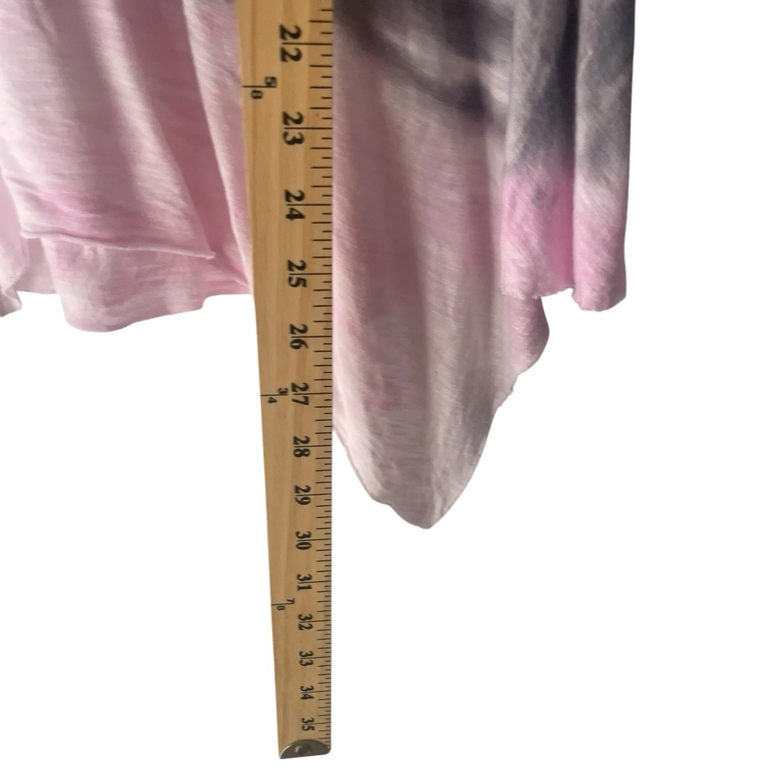 Young Fabulous & Broke Size XS Oversized Pink Tie Dye Sleeveless Semi Sheer Top‎ - Image 8