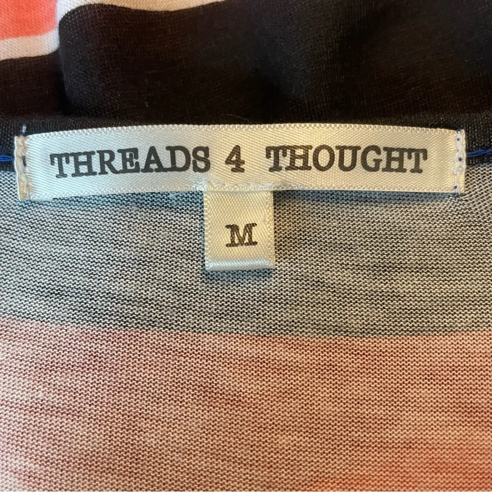 s Striped Multicolor Women's Dress long sleeve size medium - Image 3