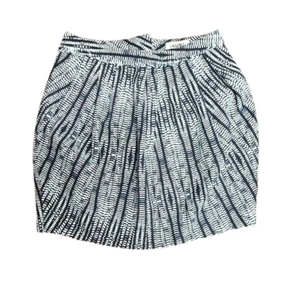 L'AGENCE Mini Skirt Womens Size 2 Stella‎ Bubble Gray/Black Zip Up - Image 12