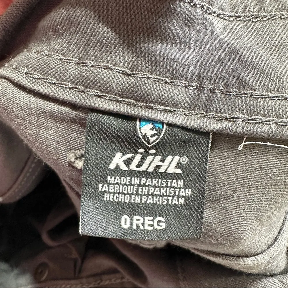 Kuhl Women’s Kontour Kraft Overall Jumpsuit Workwear Outdoor in Charcoal Twill 0 - Image 8