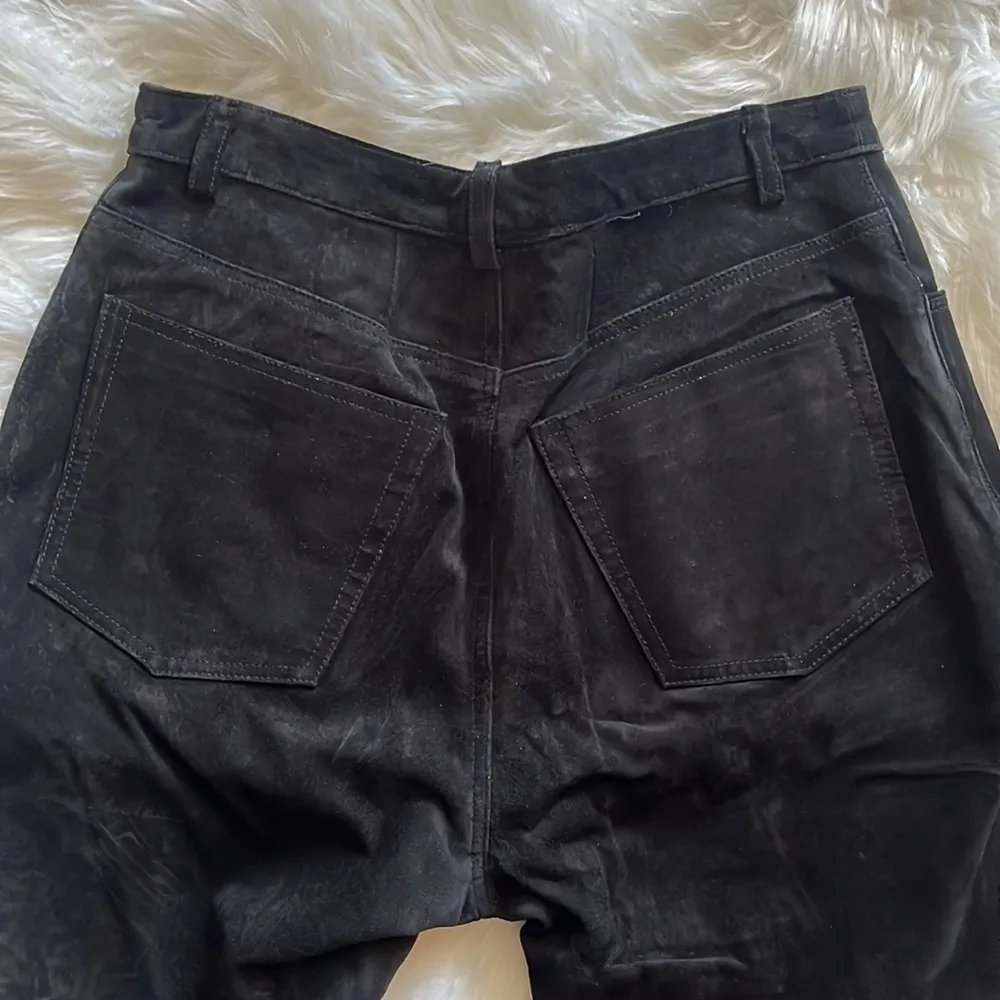 Brandon Thomas black suede pants Size 8 - Image 4