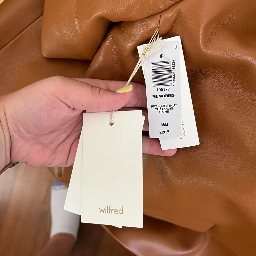 NWT Aritzia Wilfred Memories Blazer in Rich Chestnut - Image 4