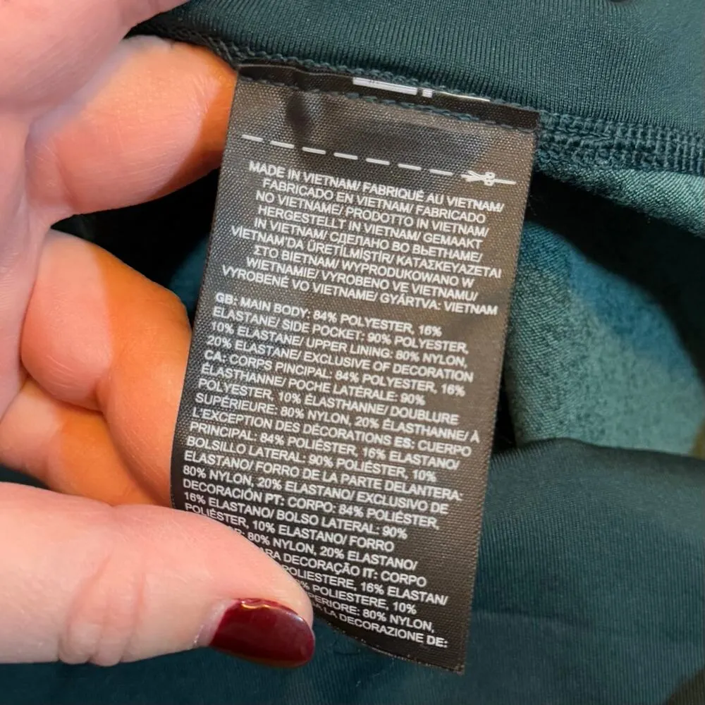 The North Face Womens XXL Sunset Pass Jacquard TightGreen Turquoise Leggings - Image 9