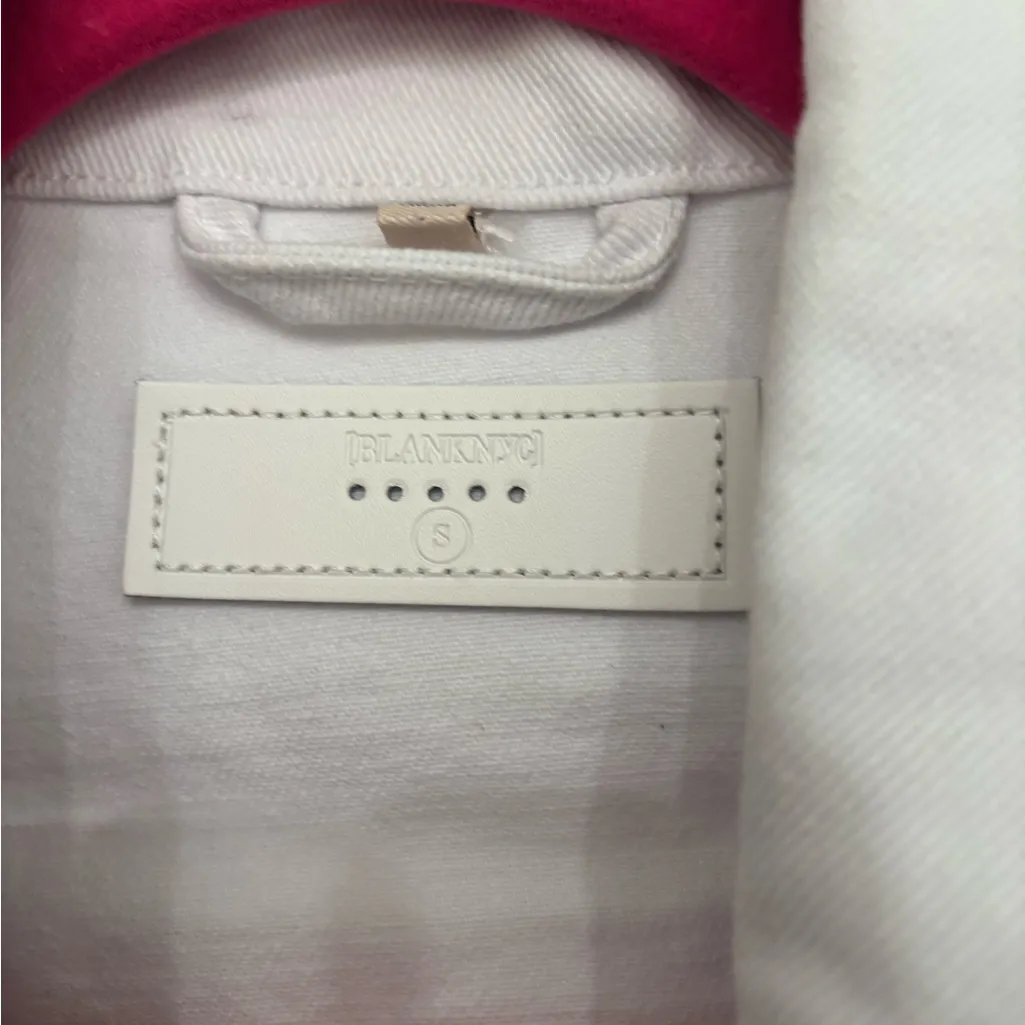 Blank NYC White Jean Jacket 100% Cotton - Image 5