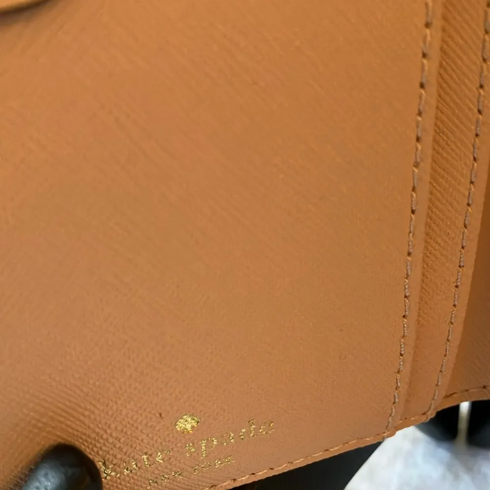 Kate Spade: Blush Pink Laurel Way Jeweled Bow Saffiano Leather Wallet- 12 slots - Image 8