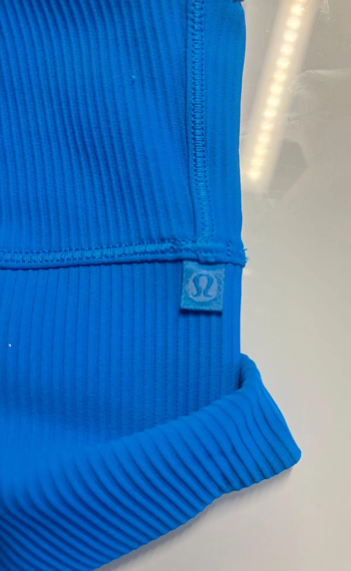 Lululemon Power Pivot Ribbed Tank Blue Size 2 - Image 3